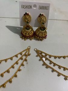 Elegant Gold Chain Ear Cuffs