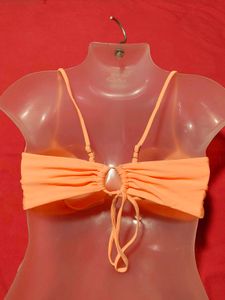Peach Orange Twist Front Cami Top – Size XL