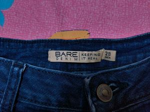 Dark Blue Denim Shorts