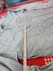 women's Light Wash Denim Shirt