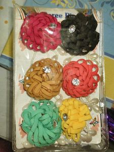 Set of 6 Flower saree pins