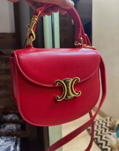 Thrifted Celine Women’s Buckle Shoulder Saddle Bag