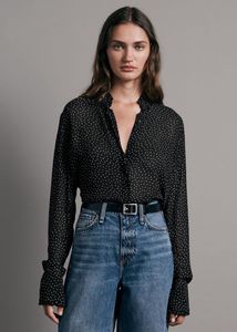 H&M Black & White Polka Dot Blouse