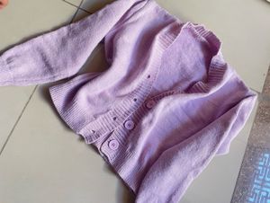 Lilac Cardigan Sweater