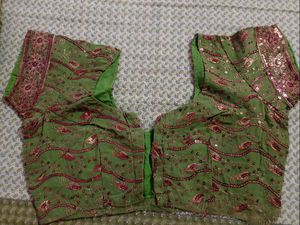 Embroidered Saree With Blouse