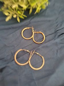 Stylish Hoop Earrings (Set of 2)