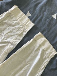 Cream Palazzo Pants