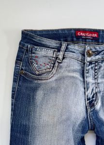 Y2K low rise bootcut jeans