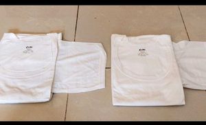 Pack Of Two Euro Cotton White Half Sleeves Vest