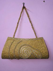 Elegant Beaded Clutch Bag