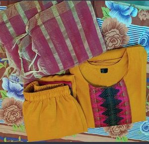 Yellow Kurti Set