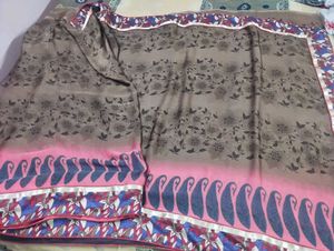 branded Silk  chiffon saree