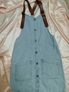 Denim Pinafore Dress