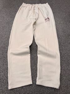Cream Relaxed Fit Sweatpants