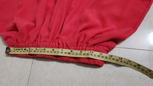 Peach Red Palazzo Pants