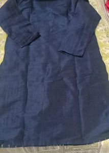 Elegant Navy Blue Kurta Set