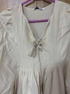 Flowy Beige Maxi Dress