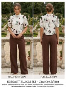 Elegant Bloom Floral Puff Sleeve Top
