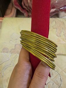 12 Set of Golden Bangles