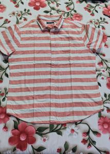 Striped Button-Down Shirts - Set of 2