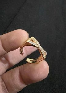 Sparkling Gold-Plated Ring