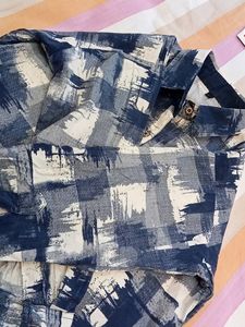Women blue And white Shirt ✨