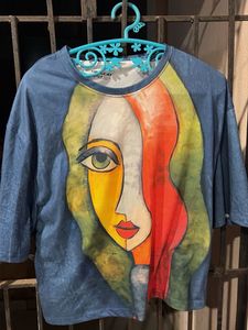 Abstract Face Graphic Tee