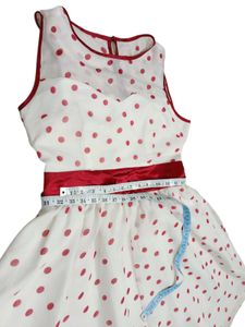 Vintage Polka Dot Midi Dress Lindy Bar Size M &amp; L