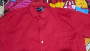 Five Star Red Button-Down Shirt