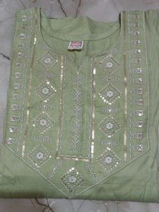 Embellished Green Kurta new