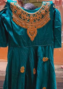 Attractive Woman Embellished Gown For Wedding