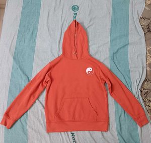 Orange Yin Yang Hoodie size(M)