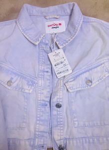 Crop Denim Oversize Jacket
