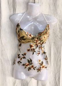 Sheer Embroidered Floral  Top