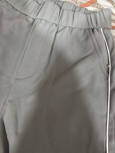 Stylish Grey Wide-Leg Pants