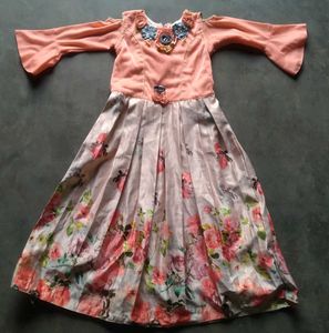 Combo Set Girls Western Dresses