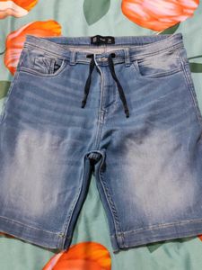 Slim Fit 34 Denim Shorts For Men