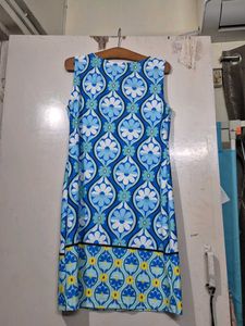 Blue Floral Shift Dress