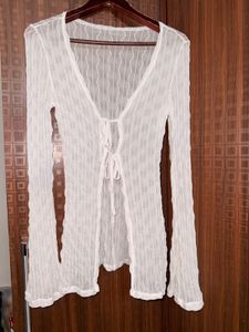 White Front-Tie Top 🤍