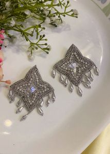 Beaded Statement Earrings