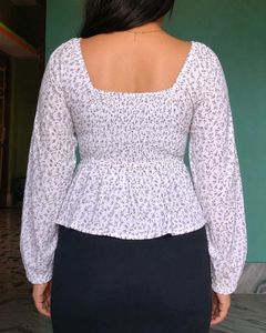 Floral Print Long Sleeve Top