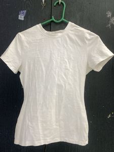 Classic White Crew Neck T-Shirt