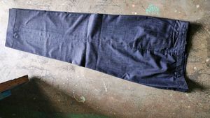 Women's Blue Denim Wide-Leg Pants