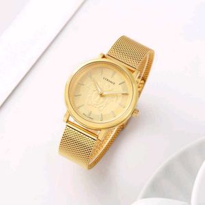 Versace Medusa Rose Gold Mesh Watch