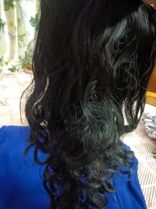 Wavy Black Wig pack of 2