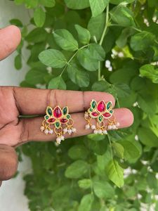 Stunning Lotus Design Earrings