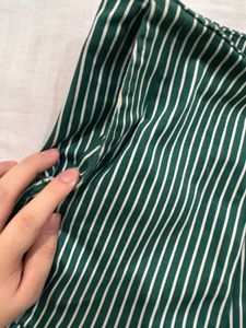 H&amp;M striped high rise  jean