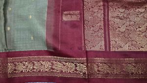 Elegant Silk Saree with Traditional Border