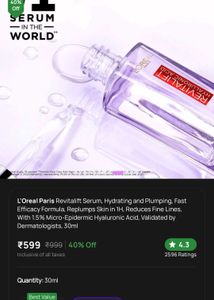 l'oreal paris hyaluronic acid serum
