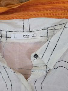 Mango Classic Plaid Button-Down Shirt